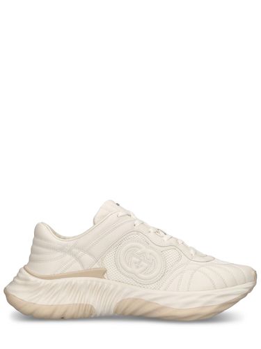 Sneakers En Cuir Gg Enlacés 65 Mm - GUCCI - Modalova