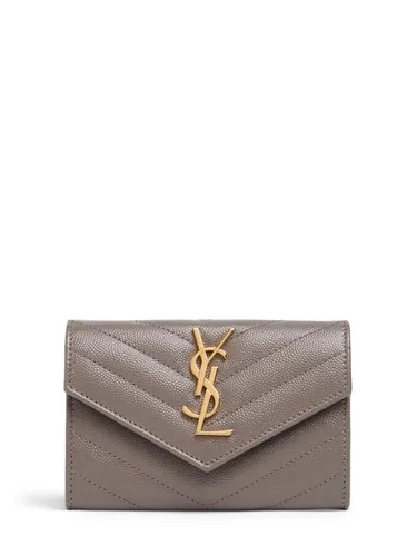 Portefeuille En Cuir Envelope - SAINT LAURENT - Modalova