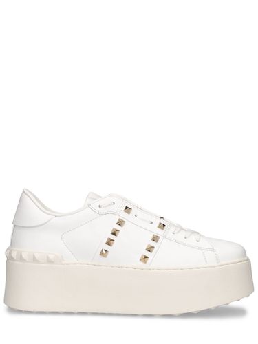 Baskets En Cuir Rockstud - VALENTINO GARAVANI - Modalova