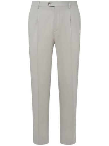 Pantalon Plissé En Laine Mélangée - ETRO - Modalova