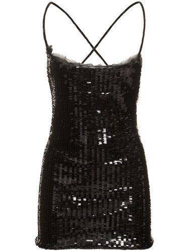 Robe Courte En Sequins - ROBERTO CAVALLI - Modalova