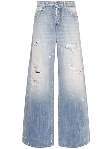 Pantalon Ample En Denim Taille Mi-haute Traveller - DSQUARED2 - Modalova