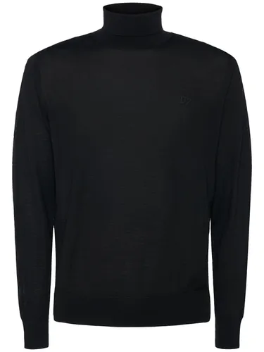 Pull-over Col Roulé En Maille De Laine - DSQUARED2 - Modalova