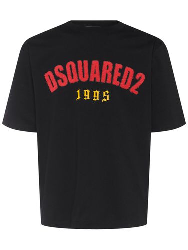 T-shirt En Coton À Logo - DSQUARED2 - Modalova