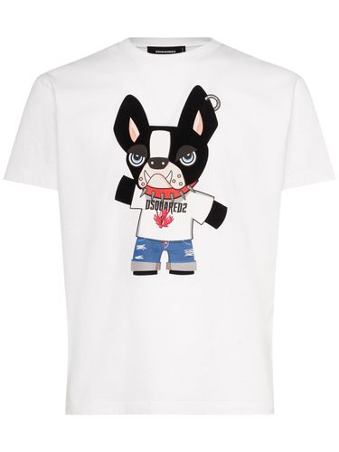 T-shirt Cool Fit À Imprimé Chien - DSQUARED2 - Modalova