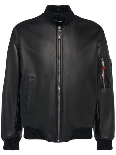 Veste Bomber En Cuir Cyprus - DSQUARED2 - Modalova