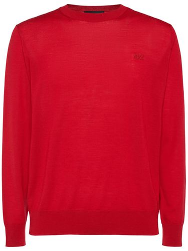 Pull-over En Laine À Col Ras-du-cou - DSQUARED2 - Modalova