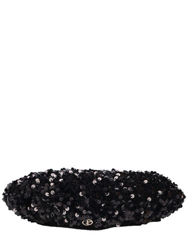 Chapeau En Velours Et Sequins Lady - GIORGIO ARMANI - Modalova