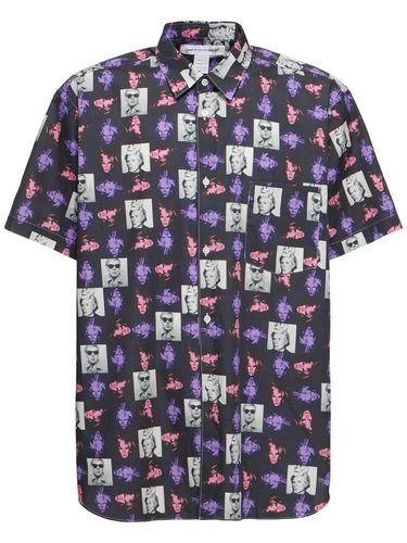 Chemise En Popeline De Coton Imprimé Andy Warhol - COMME DES GARÇONS SHIRT - Modalova