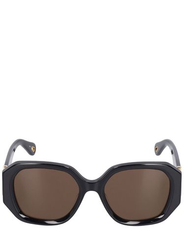 Lunettes De Soleil Carrées En Acétate Bio Marcie - CHLOÉ - Modalova