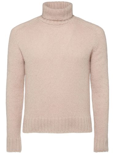 Pull-over En Laine Mélangée Brossée À Col Montant - TOM FORD - Modalova