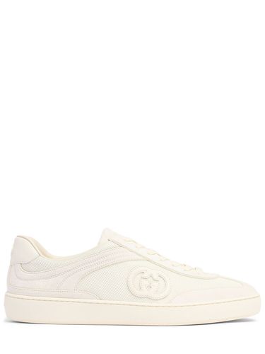 Sneakers En Daim Et Textile Gg G74 - GUCCI - Modalova