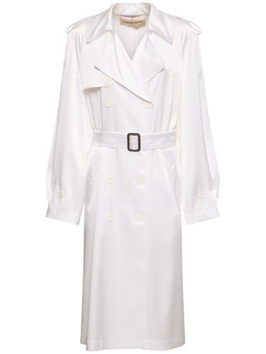 Trench-coat En Satin & Ceinture - ALEXANDRE VAUTHIER - Modalova