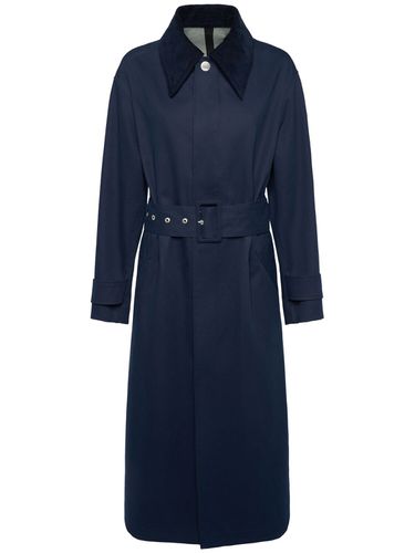 Trench-coat En Toile De Coton Avec Ceinture - AMI PARIS - Modalova