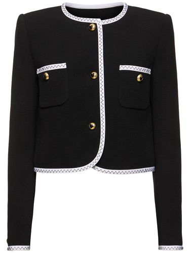 Veste Courte En Crêpe Stretch - MOSCHINO - Modalova