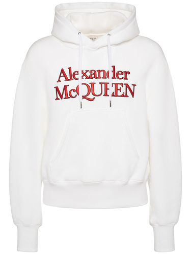 Sweat-shirt En Coton À Capuche Kimono - ALEXANDER MCQUEEN - Modalova