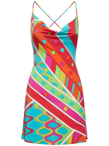 Robe Courte En Jersey De Satin - PUCCI - Modalova