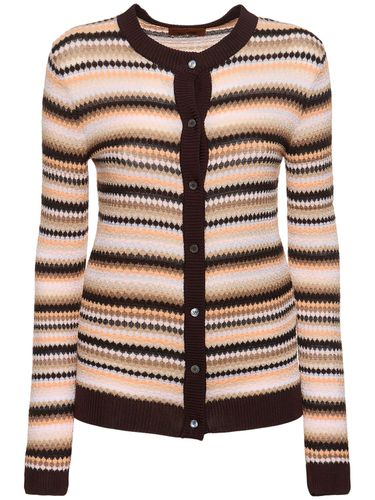 Cardigan En Maille De Coton Mélangé - MISSONI - Modalova