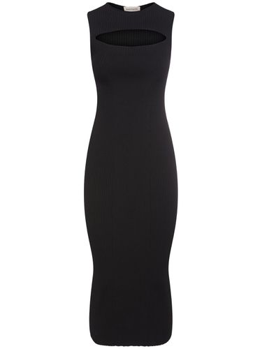 Robe En Viscose Stretch Côtelée - ALEXANDER MCQUEEN - Modalova