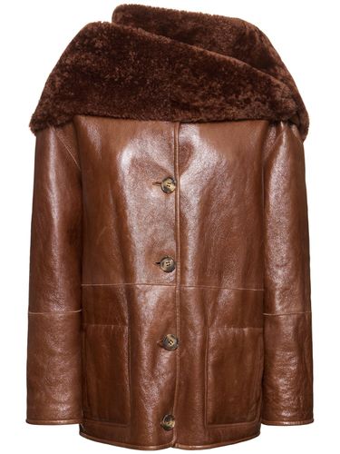 Manteau Court Réversible En Shearling - ALBERTA FERRETTI - Modalova