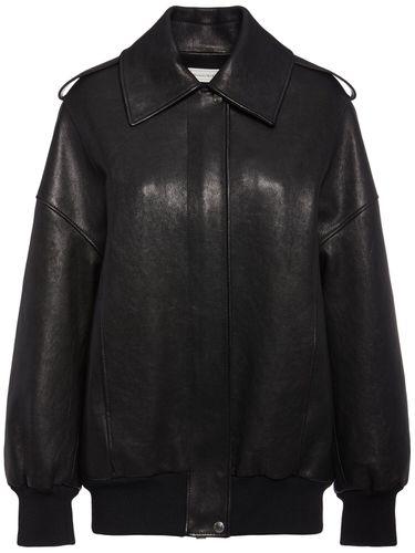 Veste Bomber En Cuir - ALEXANDER MCQUEEN - Modalova