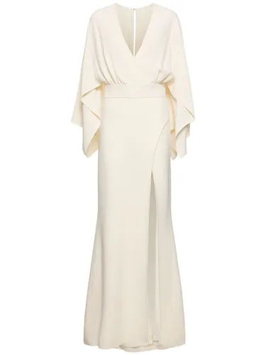 Robe Longue En Cady - ELIE SAAB - Modalova