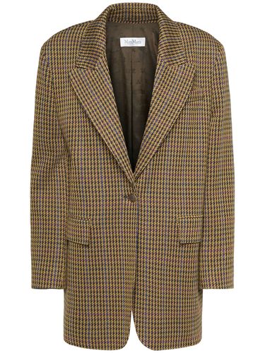 Blazer En Laine Mélangée Pied-de-poule Atlanta - MAX MARA - Modalova