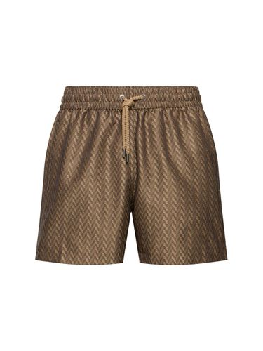 Short De Bain En Jacquard À Chevrons Sport - FRESCOBOL CARIOCA - Modalova