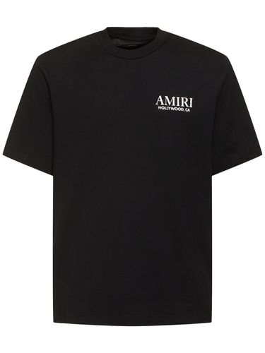 T-shirt En Coton Imprimé Os - AMIRI - Modalova