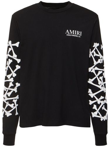 T-shirt Manches Longues En Coton - AMIRI - Modalova