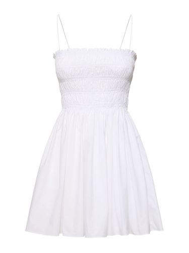 Robe Courte En Coton Froncé - MATTEAU - Modalova