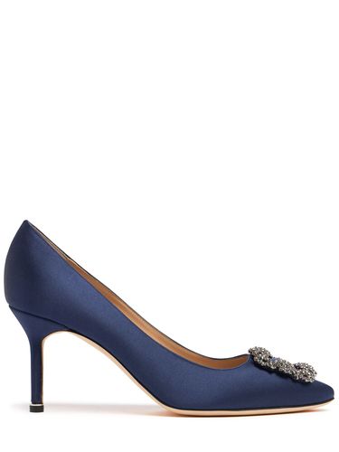 Escarpins En Satin Hangisi 70 Mm - MANOLO BLAHNIK - Modalova