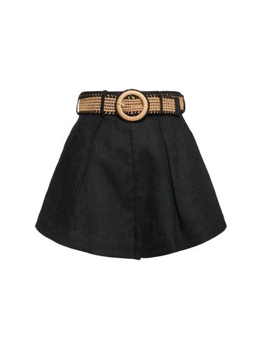 Short En Lin Avec Ceinture Halliday - ZIMMERMANN - Modalova