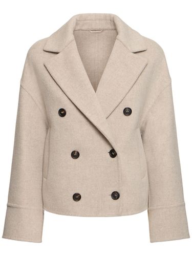 Manteau En Laine Mélangée À Double Boutonnage - BRUNELLO CUCINELLI - Modalova