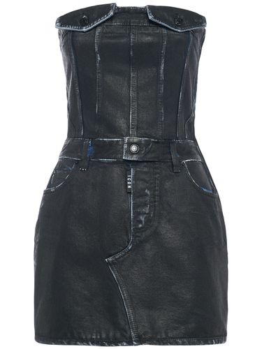 Robe Courte En Denim Sans Bretelles Icon - DSQUARED2 - Modalova