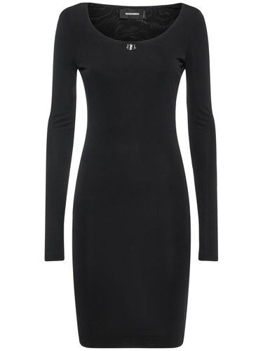 Robe Courte En Crêpe De Jersey De Viscose - DSQUARED2 - Modalova