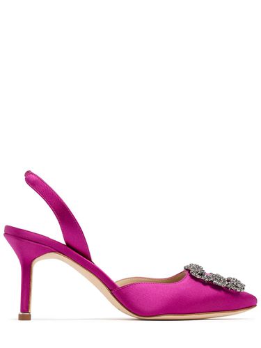 Escarpins En Satin Hangisli 70 Mm - MANOLO BLAHNIK - Modalova