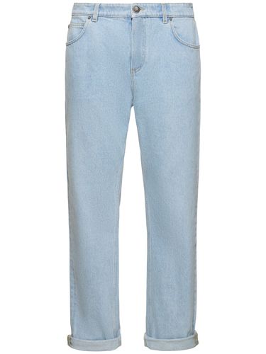 Jean Regular Fit En Denim - BALMAIN - Modalova