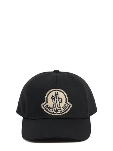 Casquette En Coton À Logo - MONCLER - Modalova