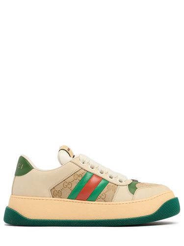 Sneakers En Cuir Détail Web Screener 50 Mm - GUCCI - Modalova