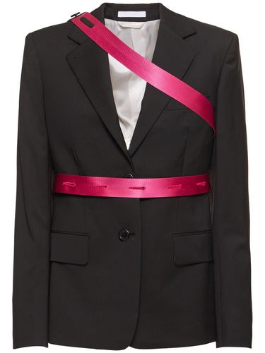 Blazer En Laine Mélangée Seatbelt - HELMUT LANG - Modalova