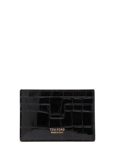 Portes-cartes Cuir Embossé Croco - TOM FORD - Modalova