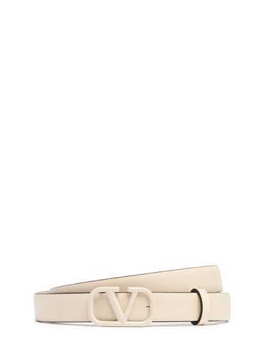 Ceinture En Cuir V Logo 2 Cm - VALENTINO GARAVANI - Modalova