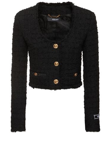 Veste En Tweed - VERSACE - Modalova