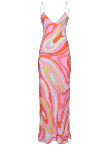 Robe Longue En Crêpe De Soie Imprimée - PUCCI - Modalova