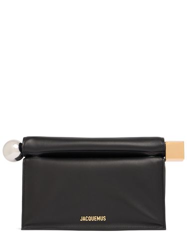 Pochette En Cuir La Pochette Rond Carre - JACQUEMUS - Modalova