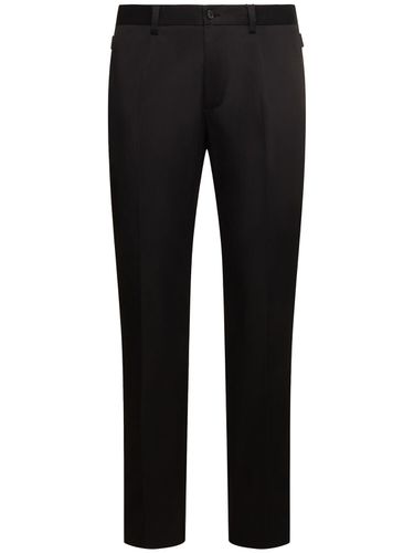 Pantalon En Gabardine Stretch - DOLCE & GABBANA - Modalova