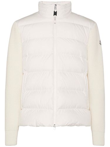 Cardigan En Laine Vierge - MONCLER - Modalova