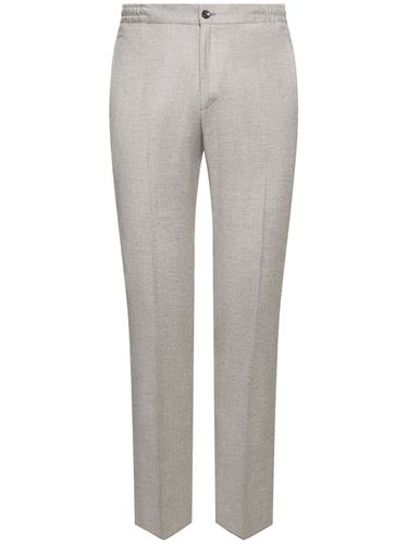 Pantalon En Laine Mélangée - KITON - Modalova