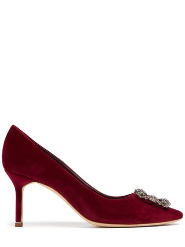 Escarpins En Velours Hangisi 70 Mm - MANOLO BLAHNIK - Modalova